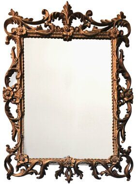 MID-CENTURY VINTAGE TURNER WALL ACCESSORY P100 GOLD HOLLYWOOD REGENCY MIRROR EUC